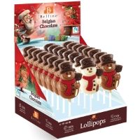 Belfine - Frosty the Snowman Chocolate Lollipops (24x35g)
