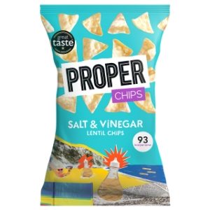 PROPER - CHIPS 'Salt & Vinegar' Lentil Chips (8x85g)