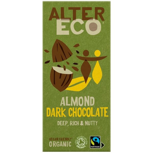 Alter Eco Organic - Almond Dark Chcolate (14x100g)