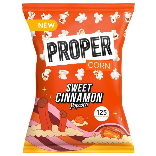 PROPER - CORN 'Sweet Cinnamon' Popcorn (8x90g)