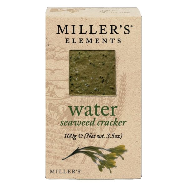 Miller's Elements - 'Water' Crackers with Seaweed (12x100g)